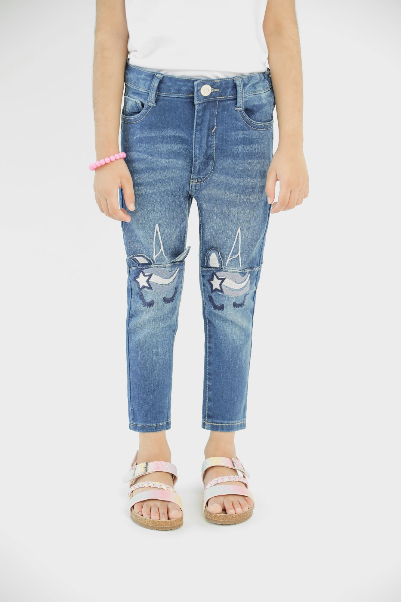 EMBROIDERED JEANS (GJBF214280) - Ethnic by Outfitters