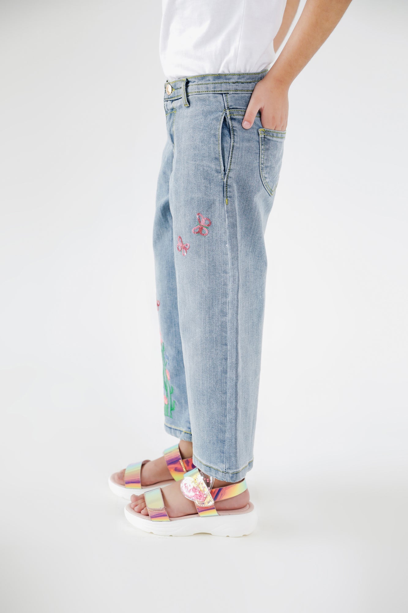 EMBELLISHED JEANS (GJBF214281) - Ethnic by Outfitters